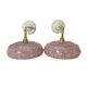 Pair of Art Deco speckled glass sconces
