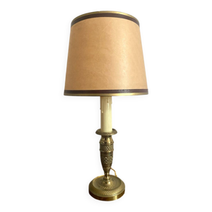 Lampe en laiton style - bougeoir
