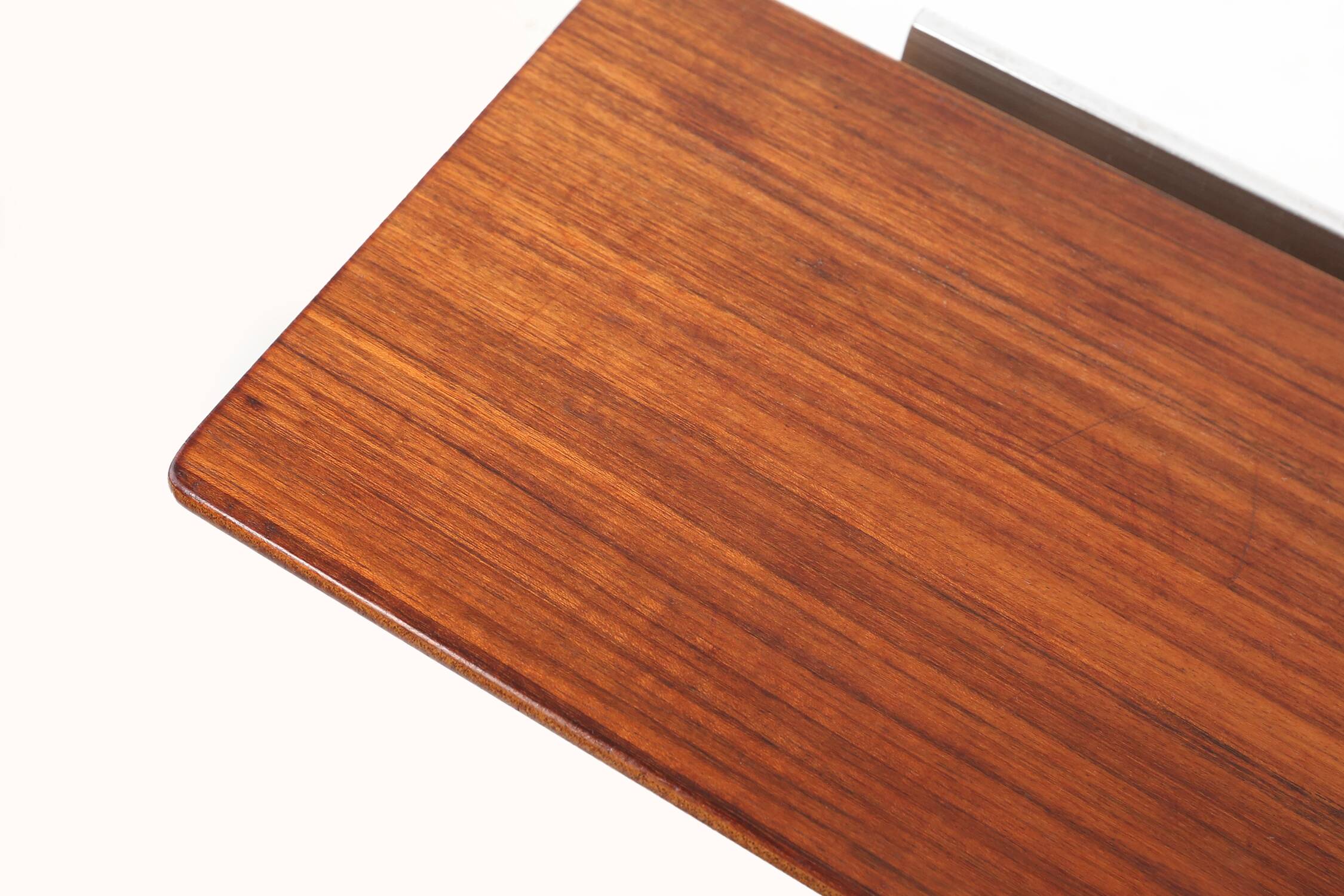 Mid-century teak mirror with shelve by De Coene, Belgium ca. 1960