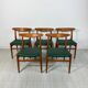 1950s set of 5 vintage Danish teak dining chairs W2 by Hans J. Wegner for CM Madsen