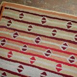 Handmade antique American hooked rug 97cm x 161cm 1890s - 1B506