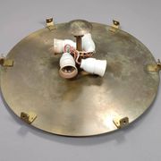 1960s Orrefors Carl Fagerlund Brass & Crystal ‘Embassy’ Pendant Lamp