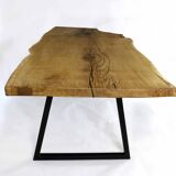 Table monolithe en chêne naturel