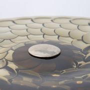 Art Deco Glass, wood and Metal Fruit Bowl, France, 1940s