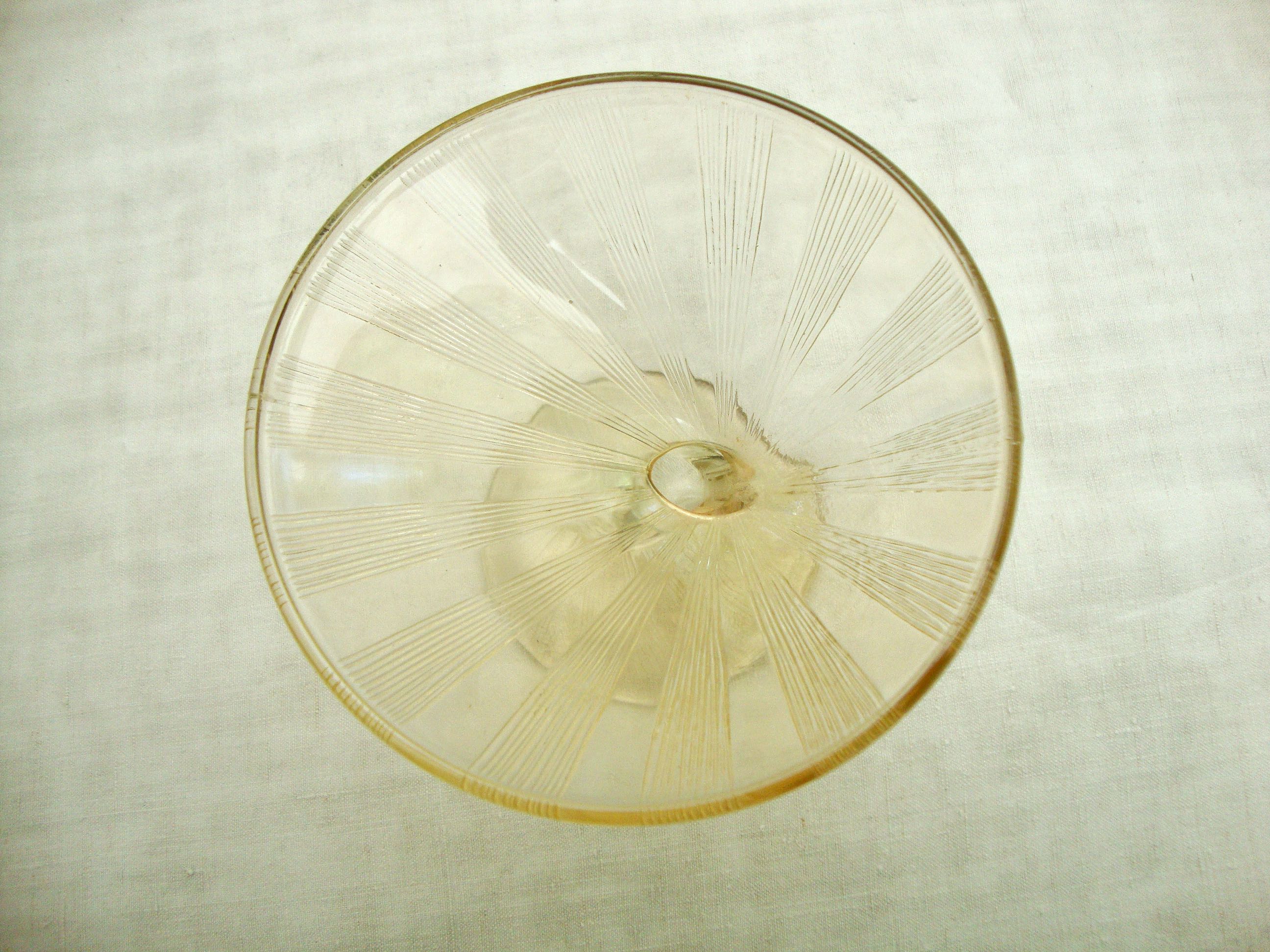 Set of 6 art deco dessert cuts