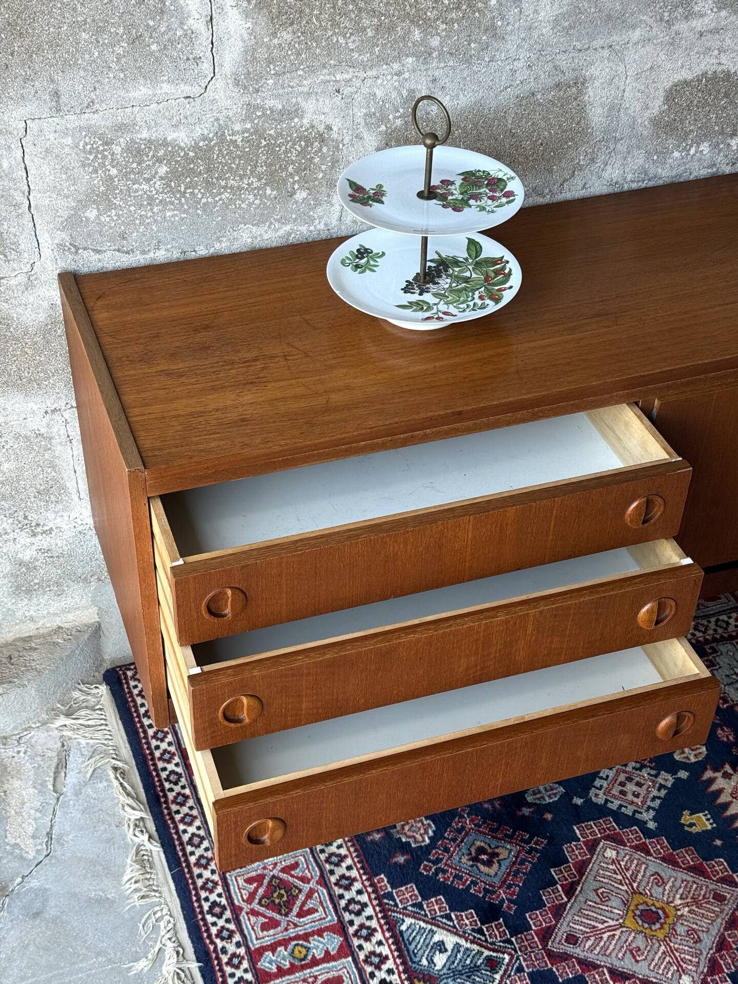 Vintage Scandinavian teak sideboard, 1960.