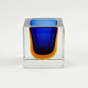 Sommerso Murano Glass Catch-All by Flavio Poli for Seguso, Italy, 1960s