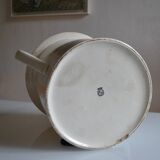 Très gros pot ancien en faïence de Sarreguemines