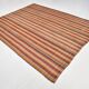 Red & Orange Bohemian Kilim Rug, 223x277Cm
