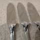 3 silver-plated fish knives by Christofle Marly, 19.8cm