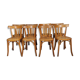 Lot de 8 chaises bistrot