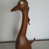 Toy wood giraffe vintage scandinavian teak 1960-70