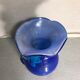 Old Blue Multilayer Glass Vase - Flower Blown Decor Col Corolla Vintage