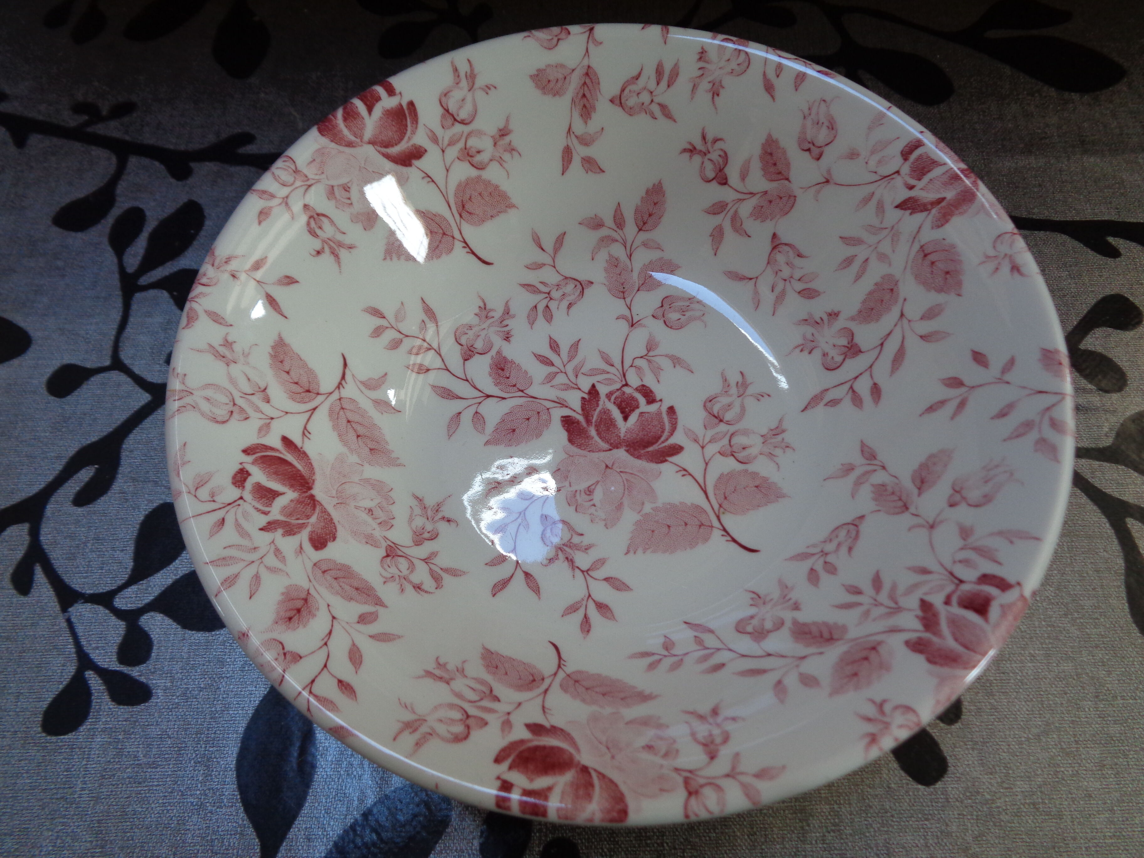 Raviers et assiette England Ironstone Made in England