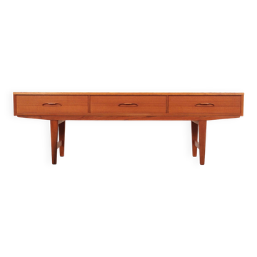 Teak lowboard, Danish design, 1960s, production: Denmark