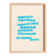 Abstract painting on light blue col.paper signed Eawy