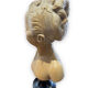 Bust of louise brongniart in patinated plaster after houdon
