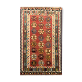 Handwoven persian rug, handwoven wool kilim area rug 123x206cm