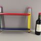 2 shelves Pierre Sala clear fountain collection, Chambon edition, 80s