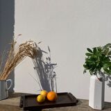 Rectangular art deco turned wood tray