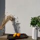 Rectangular art deco turned wood tray