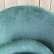 Fauteuil crapaud époque Napoléon III en velours vert