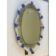 Hand-Carved Venetian Oval Mirror in Murano Glass Style, Early 21st Century