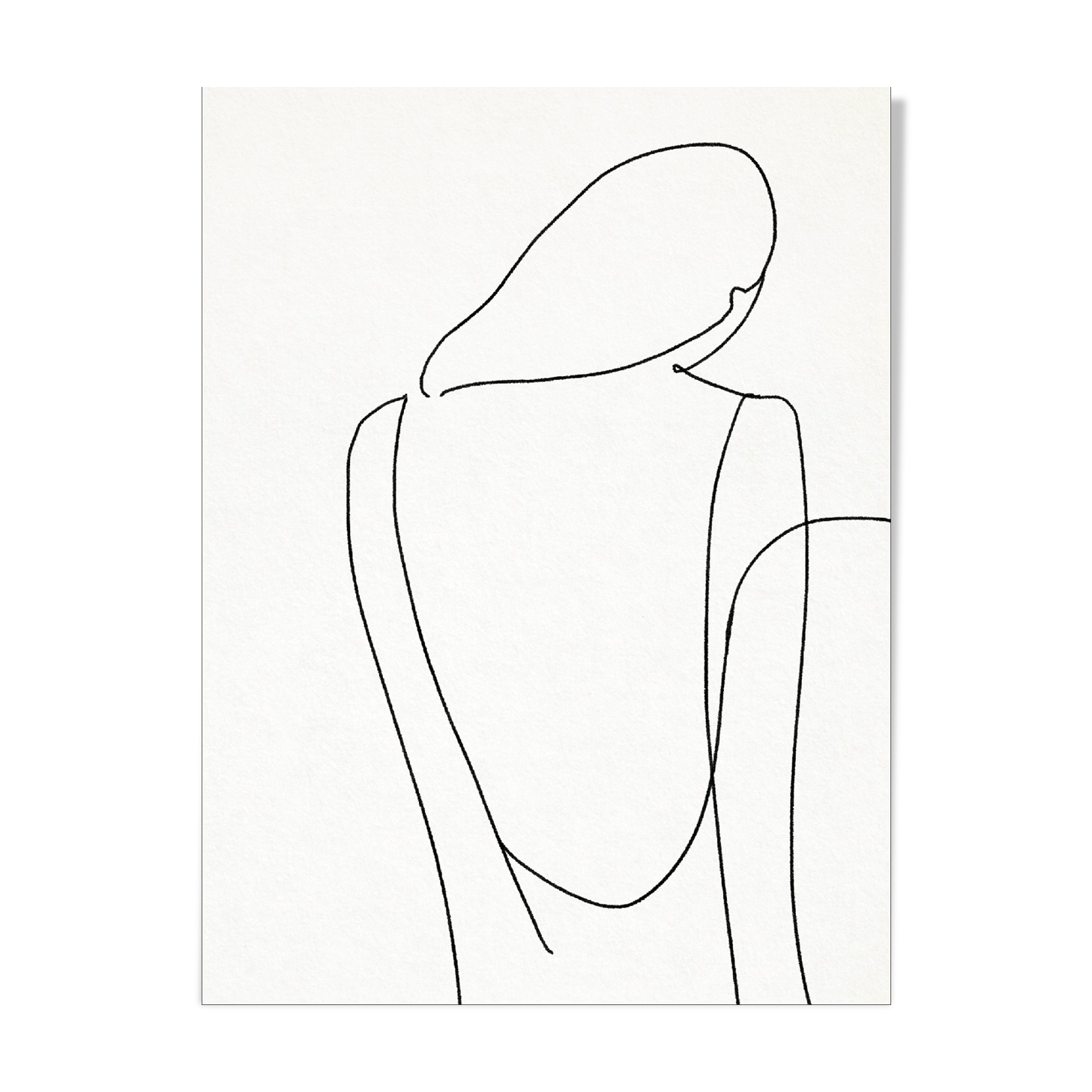 Female figure giclee art print, 50x70cm