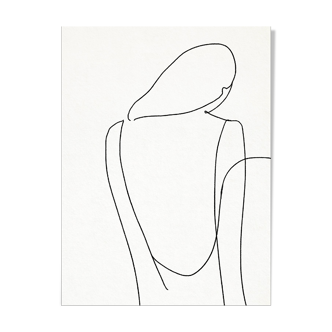 Tirage d’art giclée de figure féminine, 50x70cm