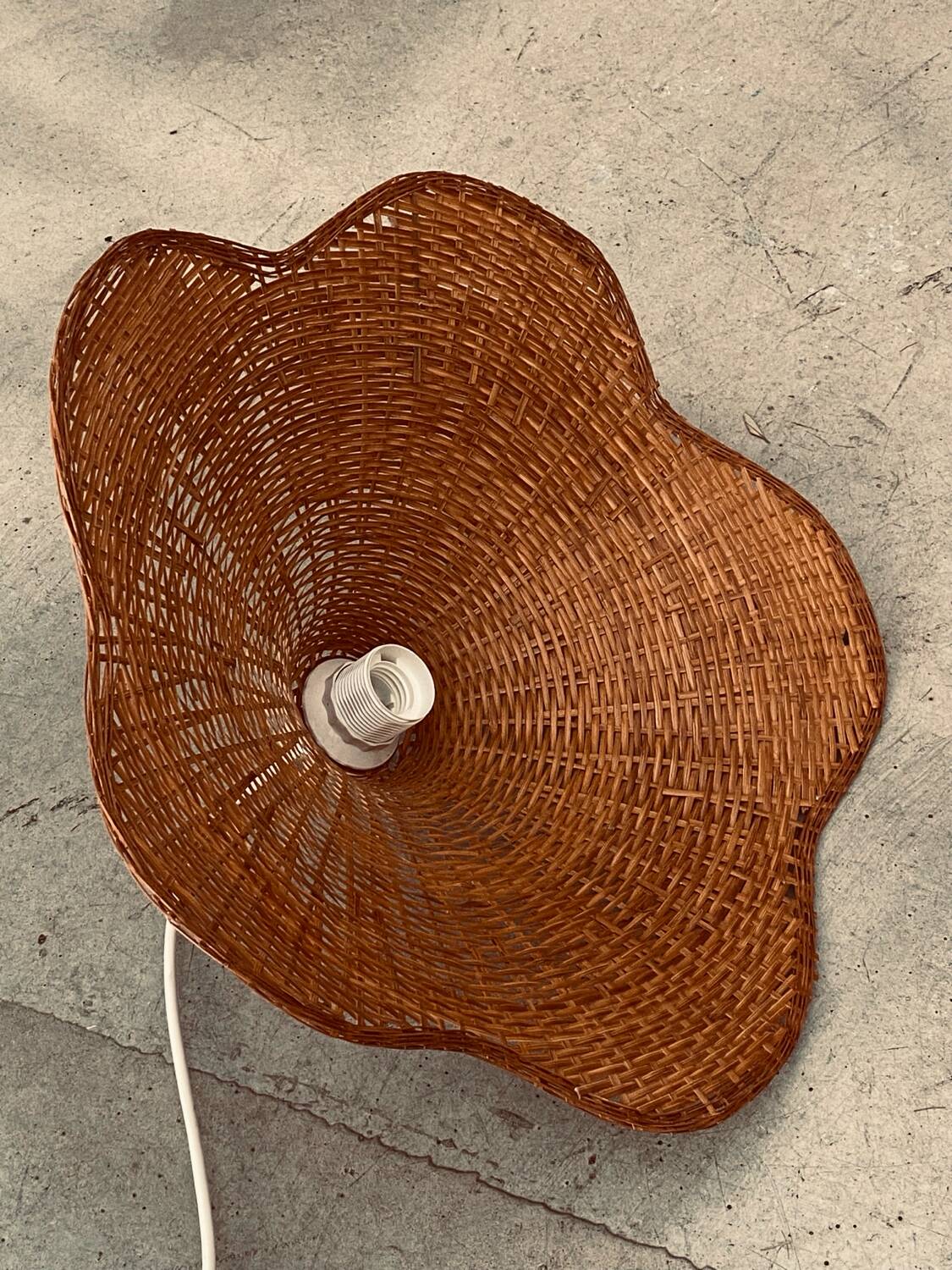 Rattan pendant light