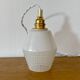 Vintage tulip walker in white opaline