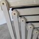 Set of 8 Vintage Aeon Mondial Stackable Chair / Dutch Postmodern Dining Cha