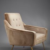 Pair of velvet chairs from the 50s