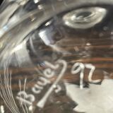 Antique cut crystal carafe signed Bayel 92