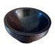 Small vintage turned solid wood bowl, Ø 9 cm