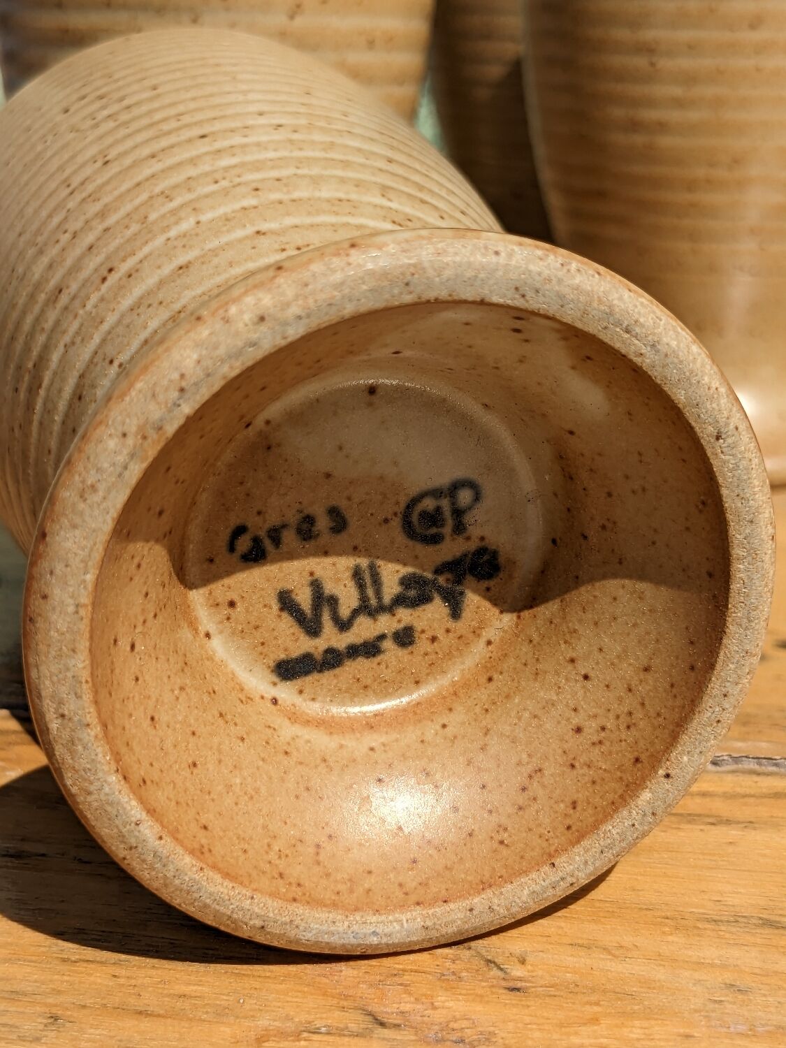 Mazagrans cups in artisanal stoneware by 4