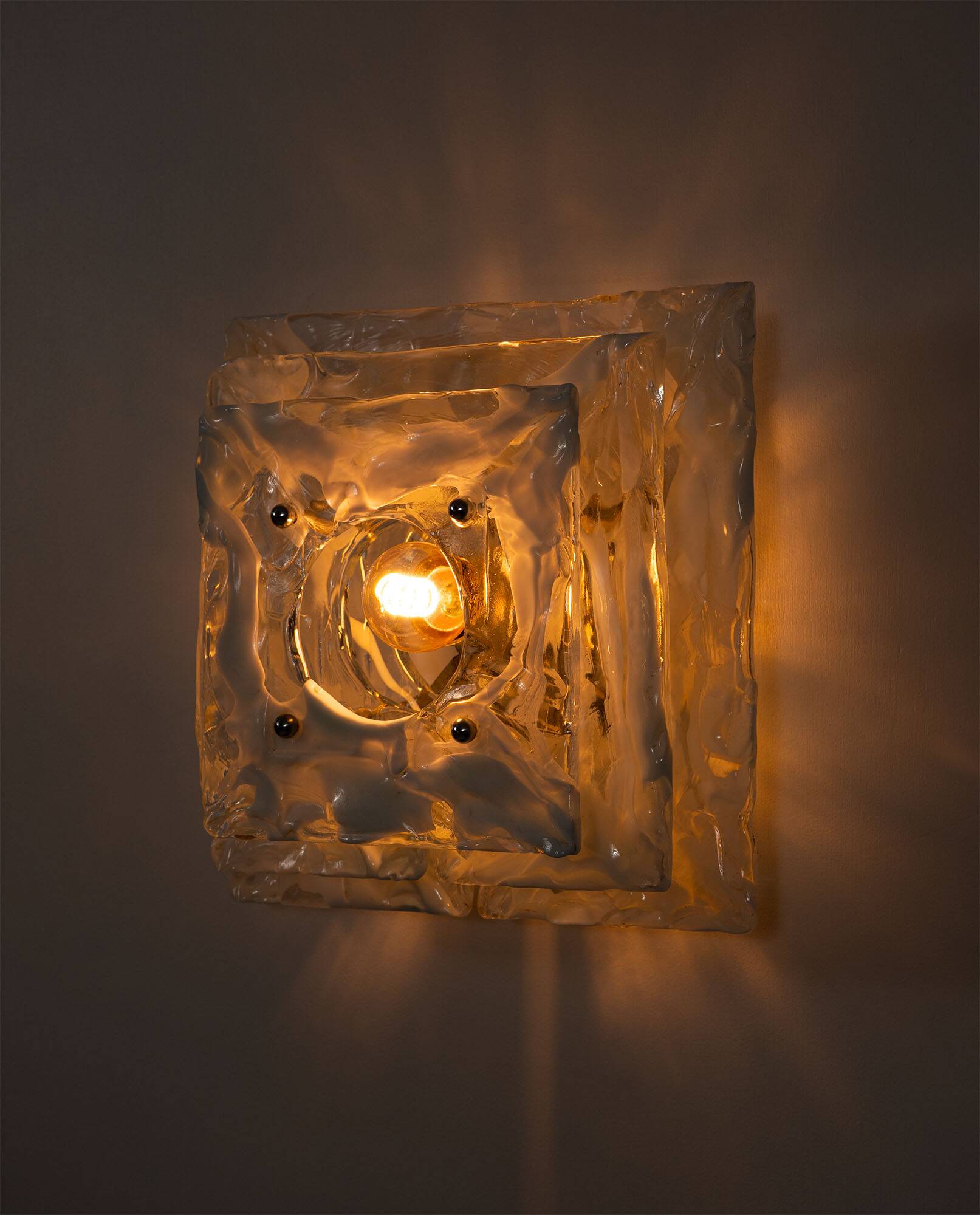 Applique en verre de Murano Carlo Nason, années 1970