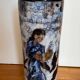 Large ceramic roller vase or umbrella stand