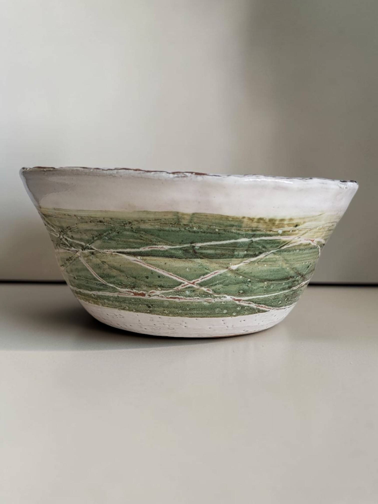 Stoneware salad bowl Albert Thiry / Vallauris