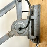 Grey Industrial Scissor Wall Lamp from Elektroinstala, 1960s