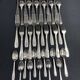 Vintage design silver metal cutlery set