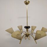 Brass chandelier from the 50s/60s