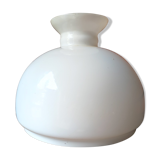 Globe lampshade opaline chandelier and lamp