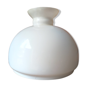 Globe lampshade opaline chandelier and lamp