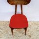 4 chairs Bistro/banana style Luterma sitting vintage Red