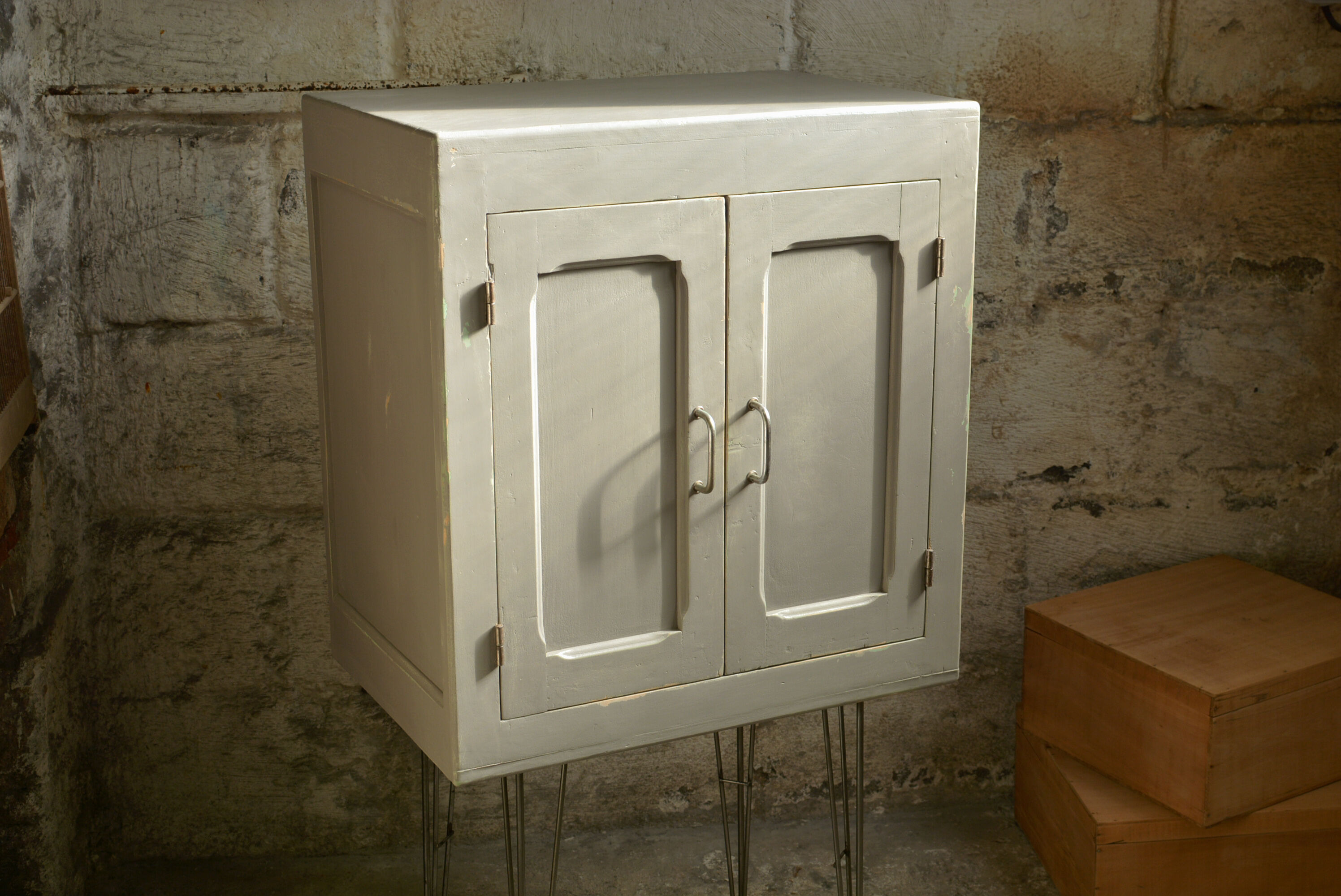 Vintage storage furniture on feet