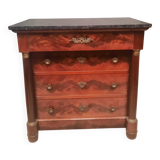 Empire style mahogany chest of drawers