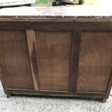 Art deco sideboard 1930 in raw walnut