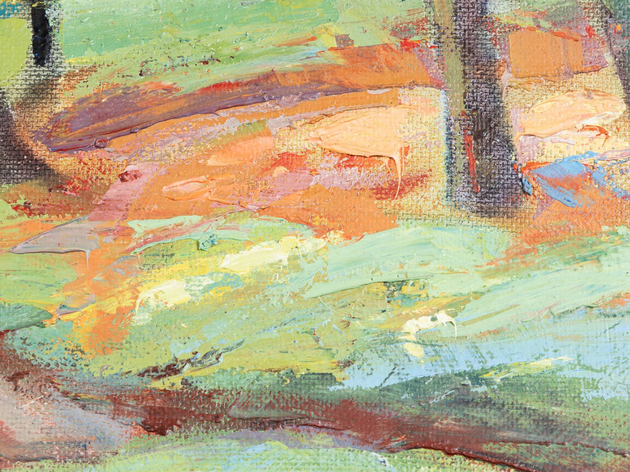 Woodland Walk, Oil on Plate, 124 x 95 cm
