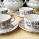 Antique tea service in Sarreguemines U&C earthenware.